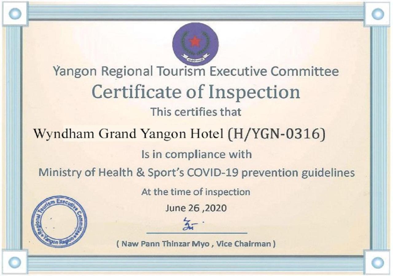 Wyndham Grand Yangon Hotel Exterior foto